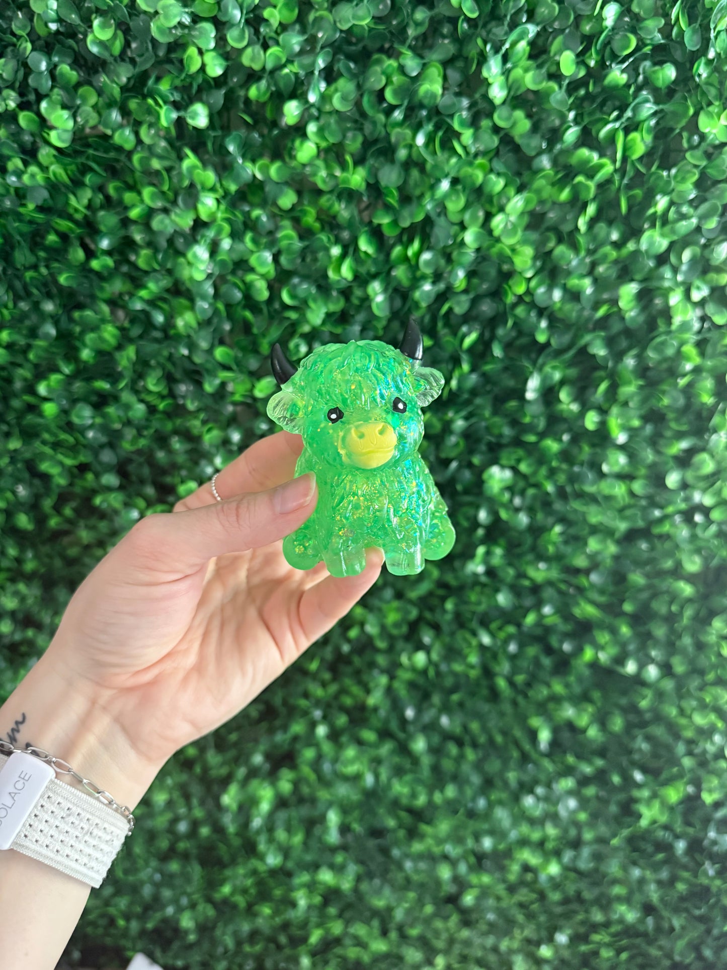 Glitter Highland Cows Squish Toy - multiple colors