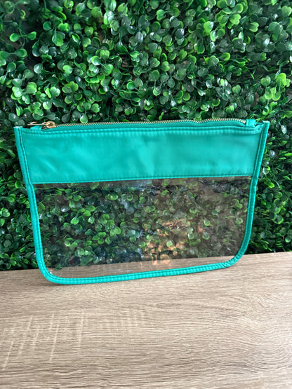 Nylon Clear Bag in Green