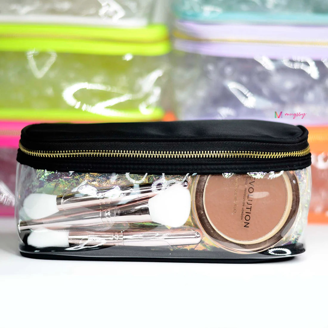Makeup Bag Rectangular Rectangular Makeup Bag in Black – The Rise Boutique