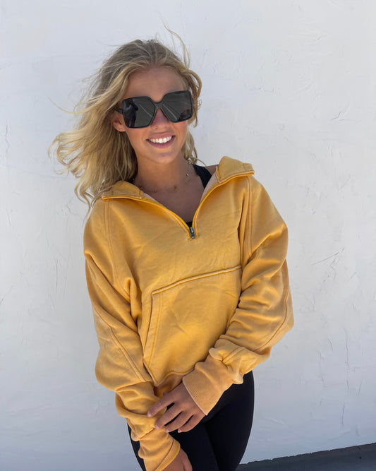 Easy Does It Pullover in Mango