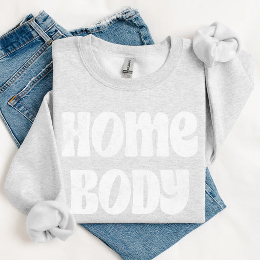MADE TO ORDER: Homebody Graphic Sweatshirt in Ash