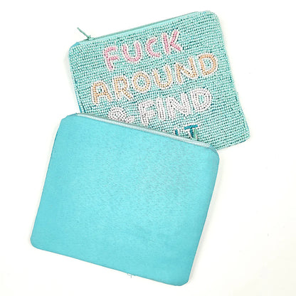 Fuck Around Find Out Seed Bead Bag