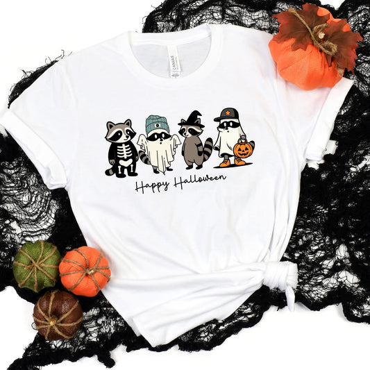 Raccoon Halloween Graphic Tee & Sweatshirt
