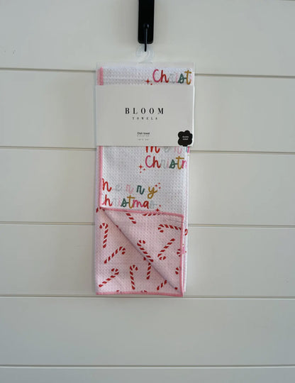 Merry Mint Bloom Kitchen Towel