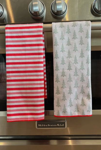 Candy Cane Lane Bloom Kitchen Towel