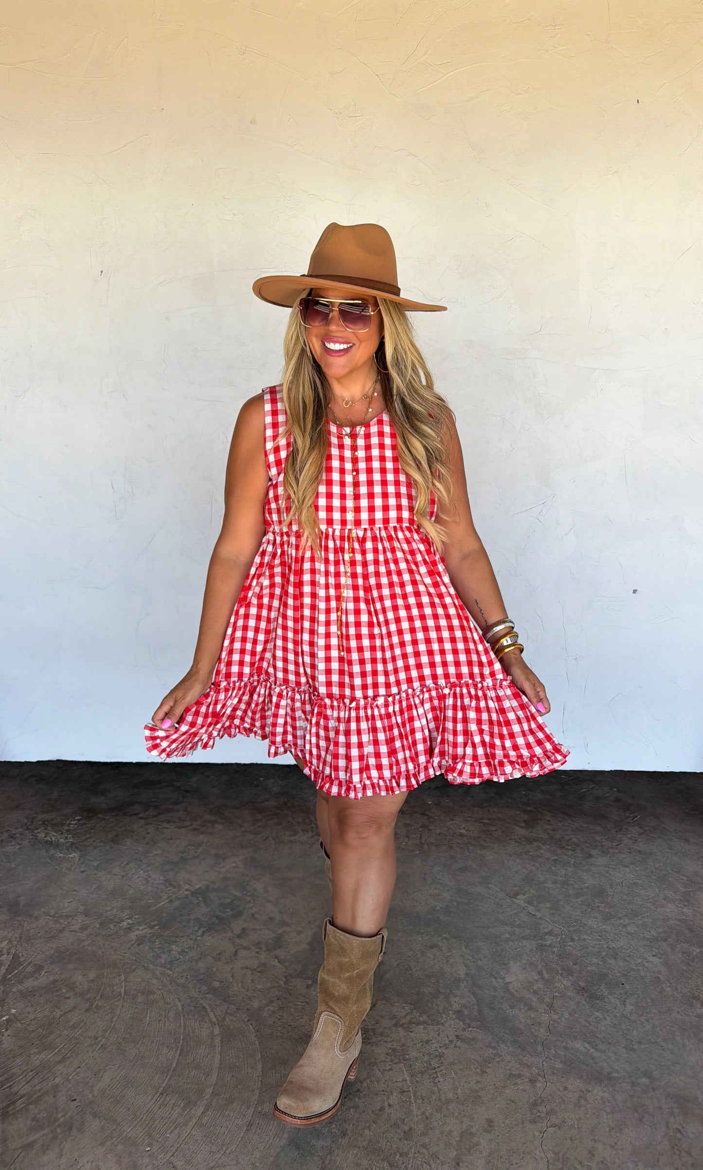 PREORDER - HARVEST & GINGHAM DRESS