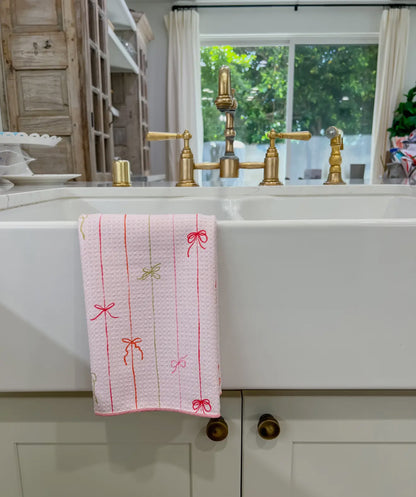 Brightly Wrapped Bloom Kitchen Towel