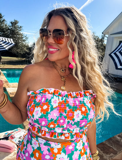 Amalfi Blooms Swim Set