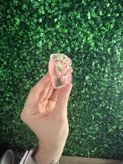 Clear Glitter Paw Squishy Toy