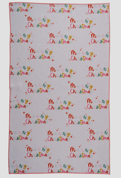 Merry Mint Bloom Kitchen Towel