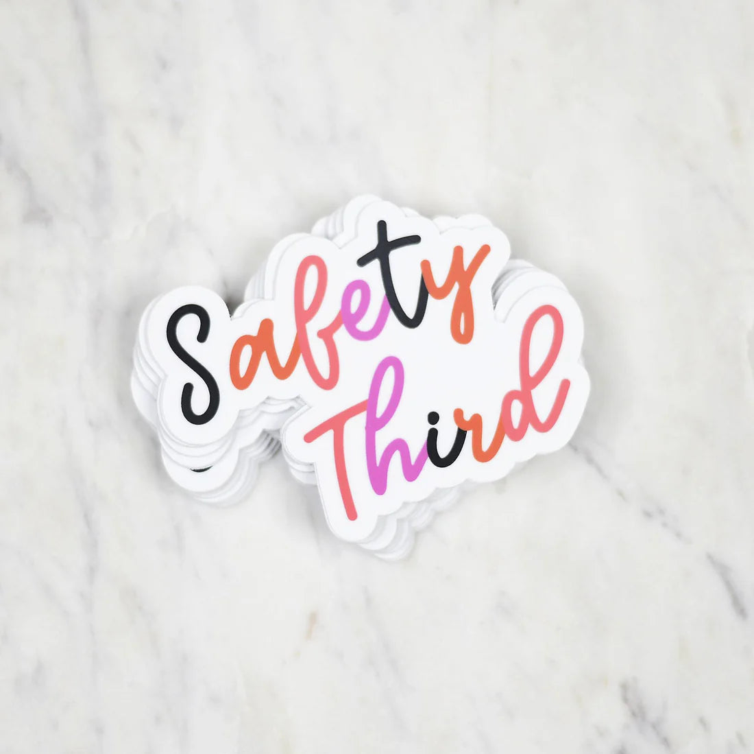 Safety Third Sticker Decal – The Rise Boutique