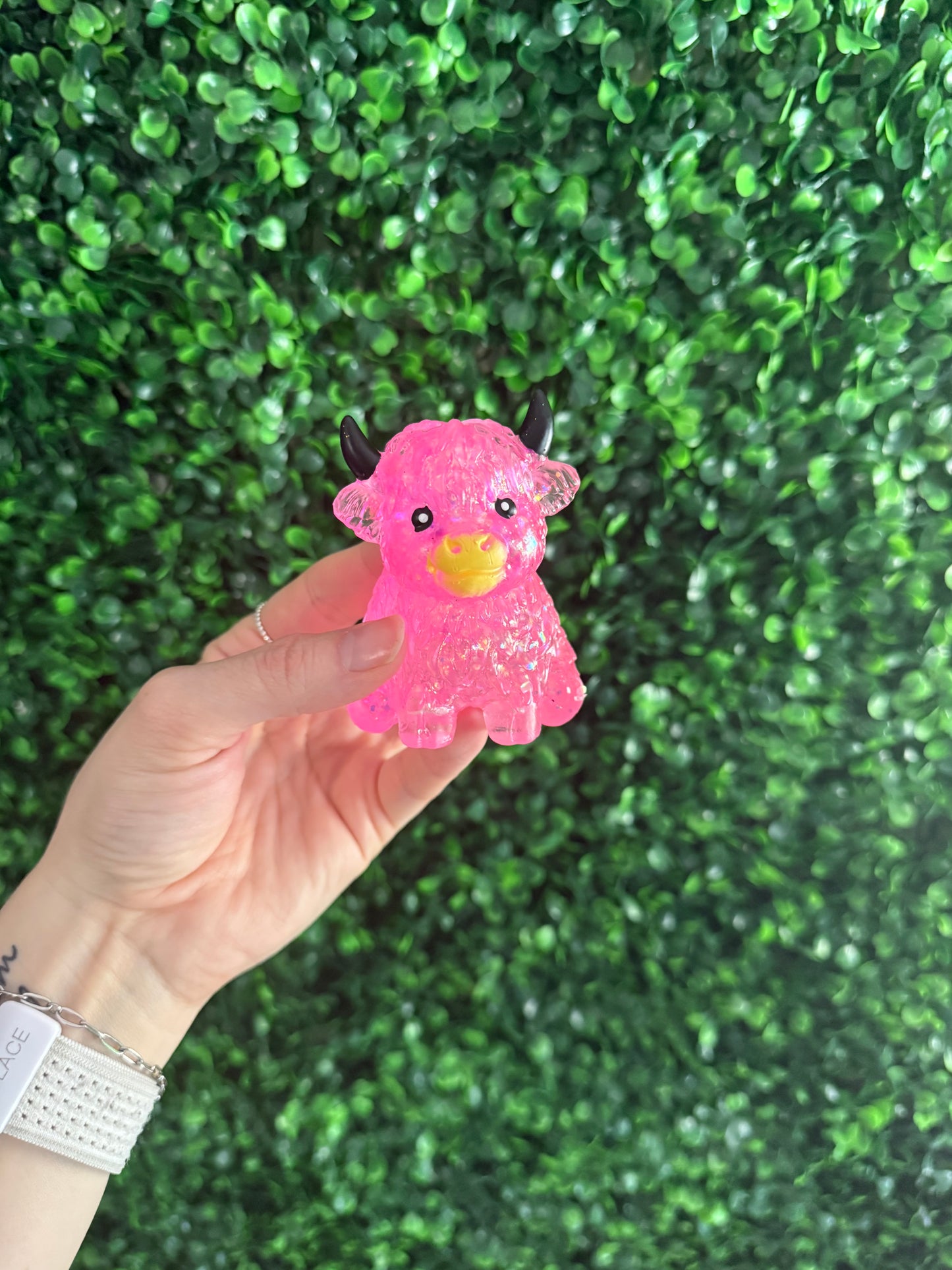 Glitter Highland Cows Squish Toy - multiple colors