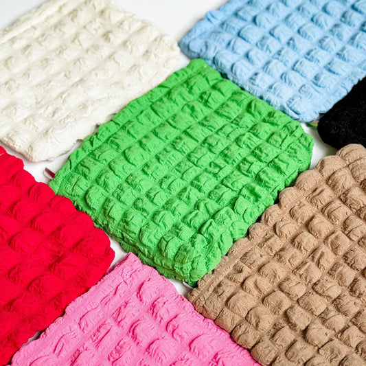 Bubble Cosmetic Bag - multiple colors