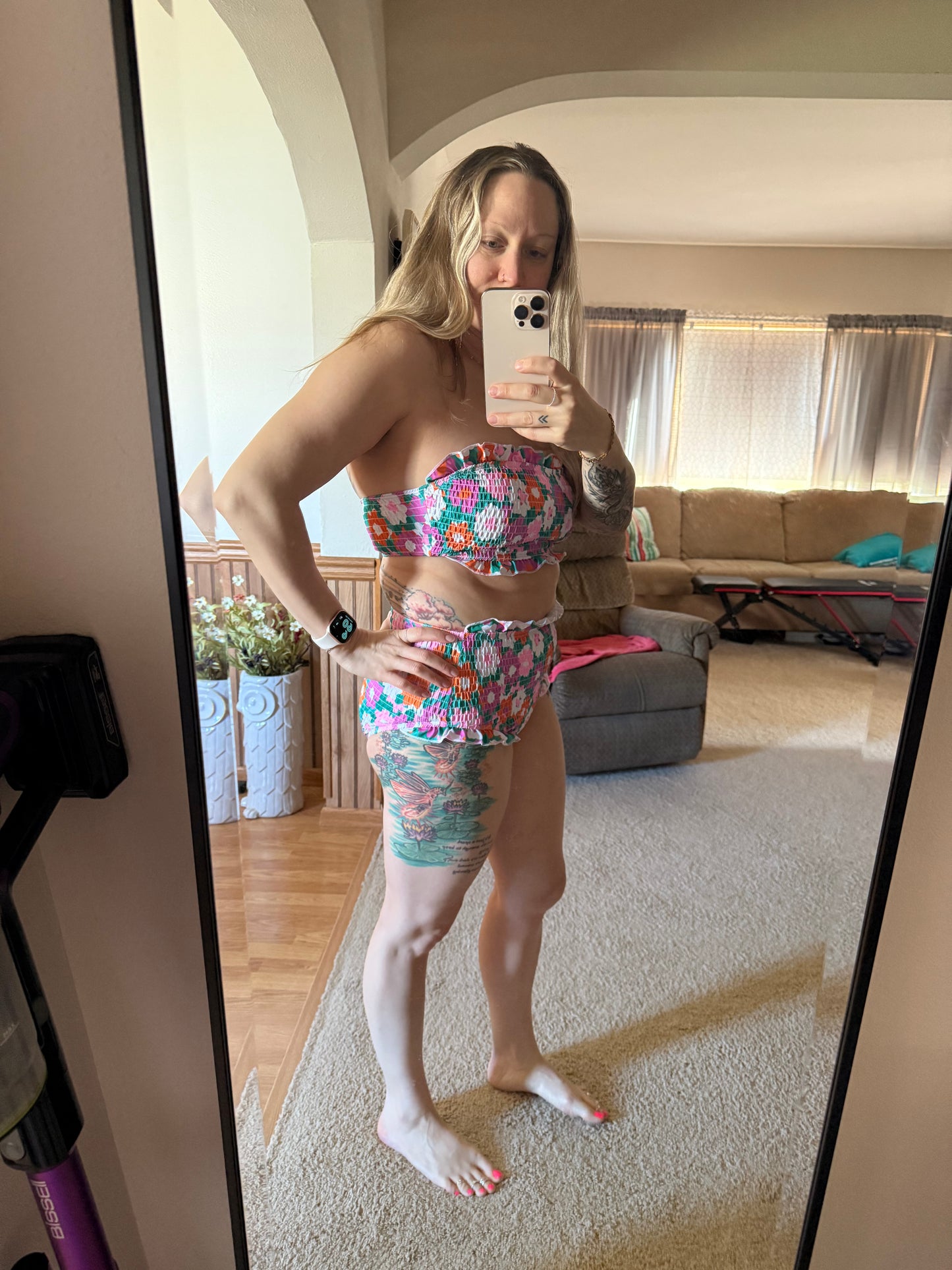 Amalfi Blooms Swim Set