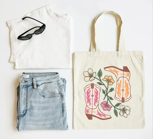 MADE TO ORDER: Cowboy Boots Tote Bag