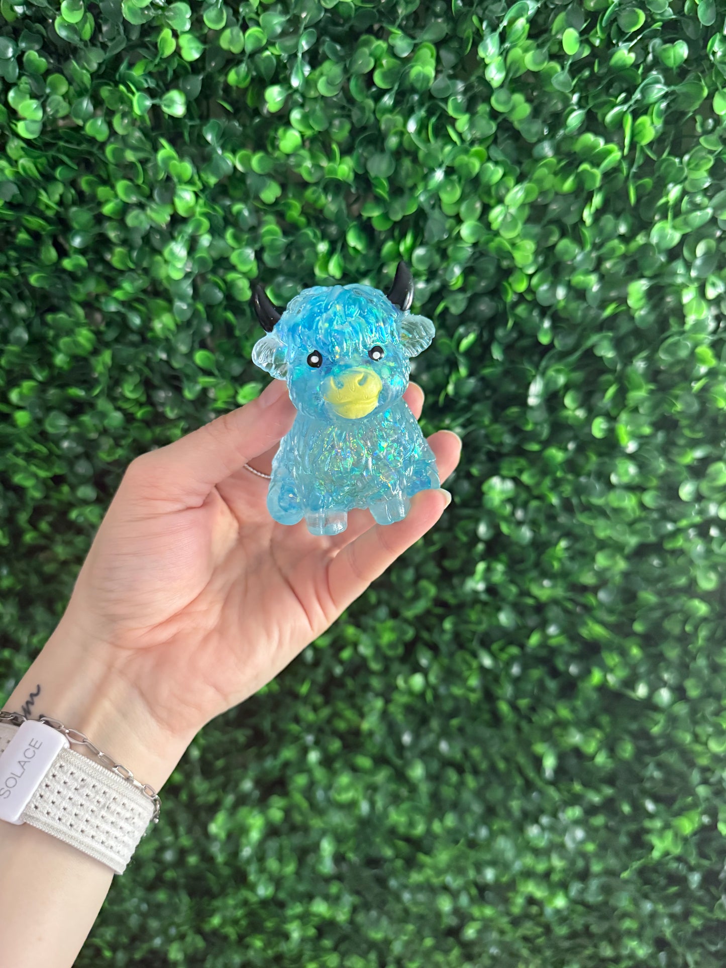 Glitter Highland Cows Squish Toy - multiple colors