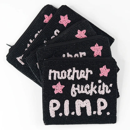 Mother Fuckin' PIMP Seed Bead Bag