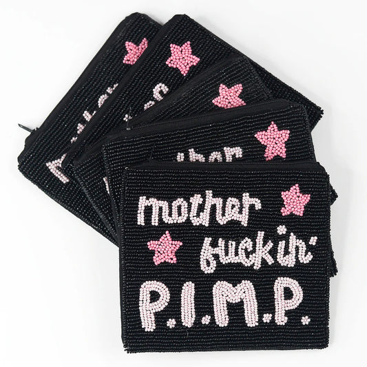 Mother Fuckin' PIMP Seed Bead Bag