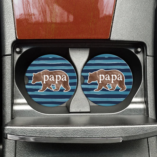 PRE-ORDER Papa Bear Car Coasters