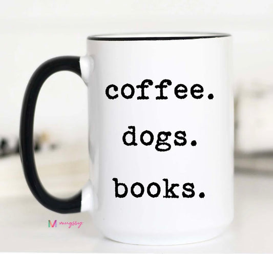 PRE-ORDER Coffee Dogs Books Coffee Mug