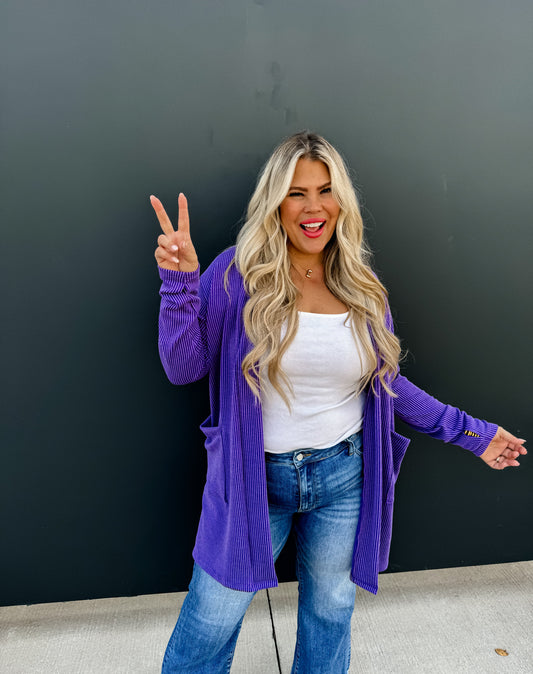 PRE-ORDER Valentine Reese Ribbed Cardigan