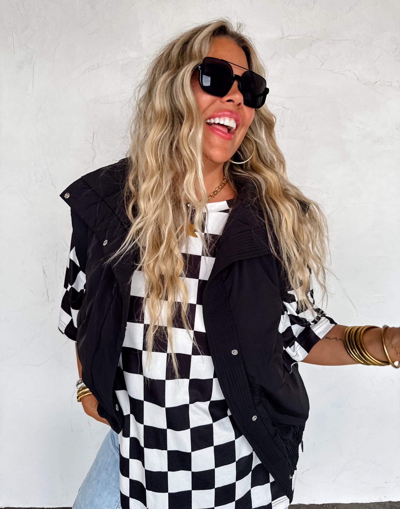 S/M ONLY Harlow Puffer Vest in black