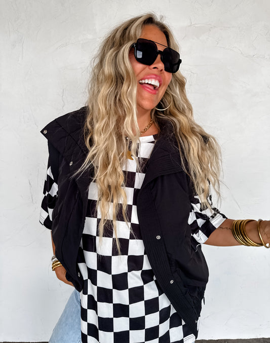 S/M ONLY Harlow Puffer Vest in black