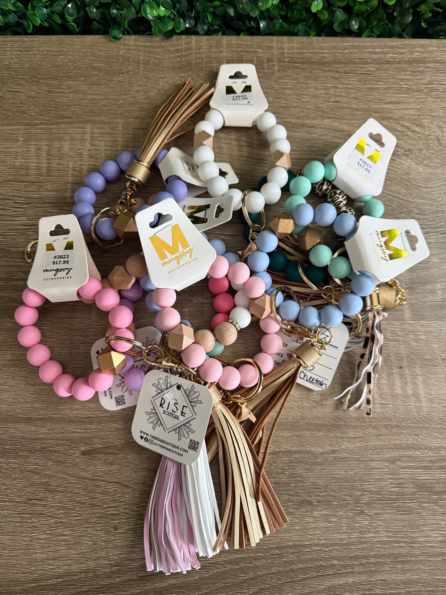 LIMITED EDITION Bangle Silicone Wristlet Key Chains - multiple colors