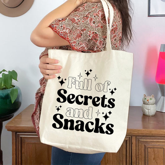 MADE TO ORDER: Secrets & Snacks Tote Bag