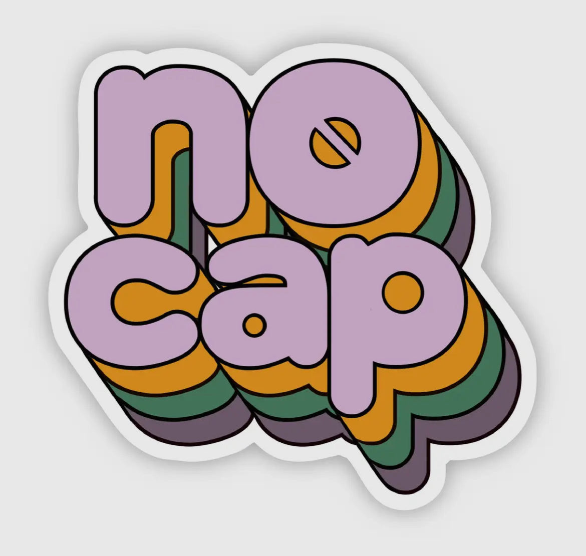 No Cap Sticker