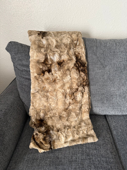 MEDIUM Minky Blanket - Simply Taupe Glacier