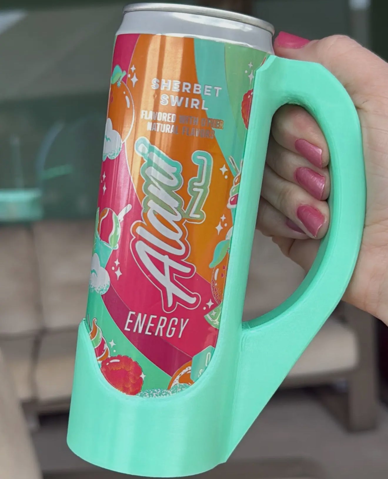 Skinny Can Holder w/Lid