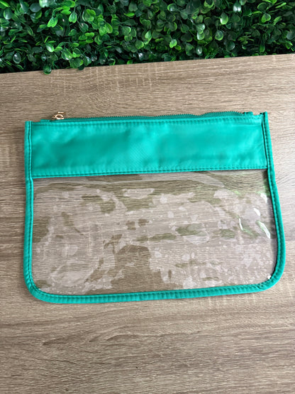 Nylon Clear Bag in Green