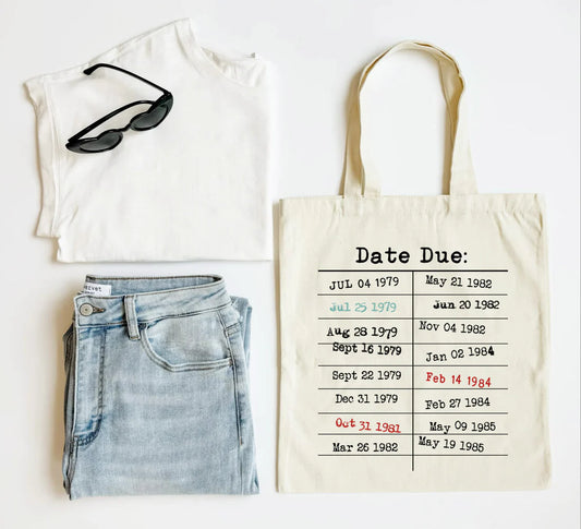 MADE TO ORDER: Library Card Tote Bag