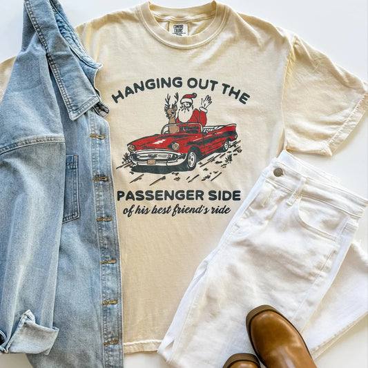 MADE TO ORDER: Passenger Side Graphic Tee in Ivory