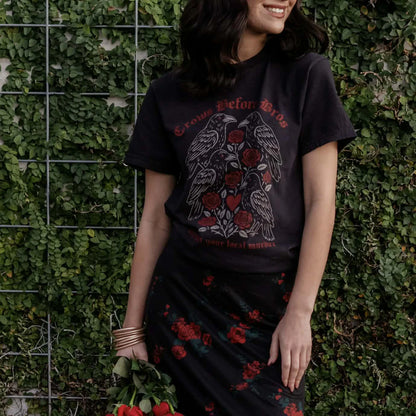 Pre-Order Crows Before Bros Graphic Tee in Black