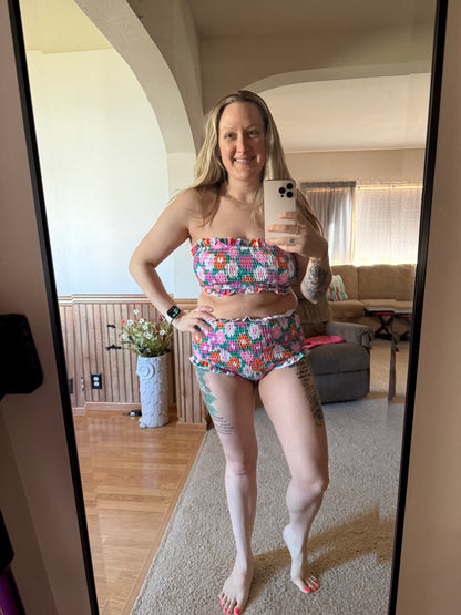 Amalfi Blooms Swim Set