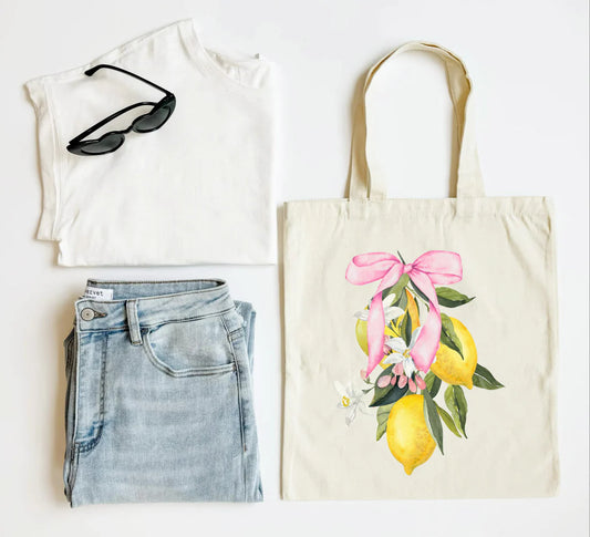MADE TO ORDER: Lemon Coquette Tote Bag