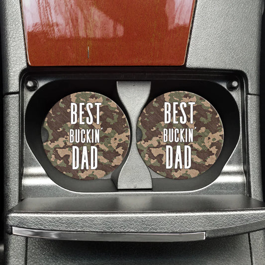 PRE-ORDER Best Buckin' Dad Car Coasters