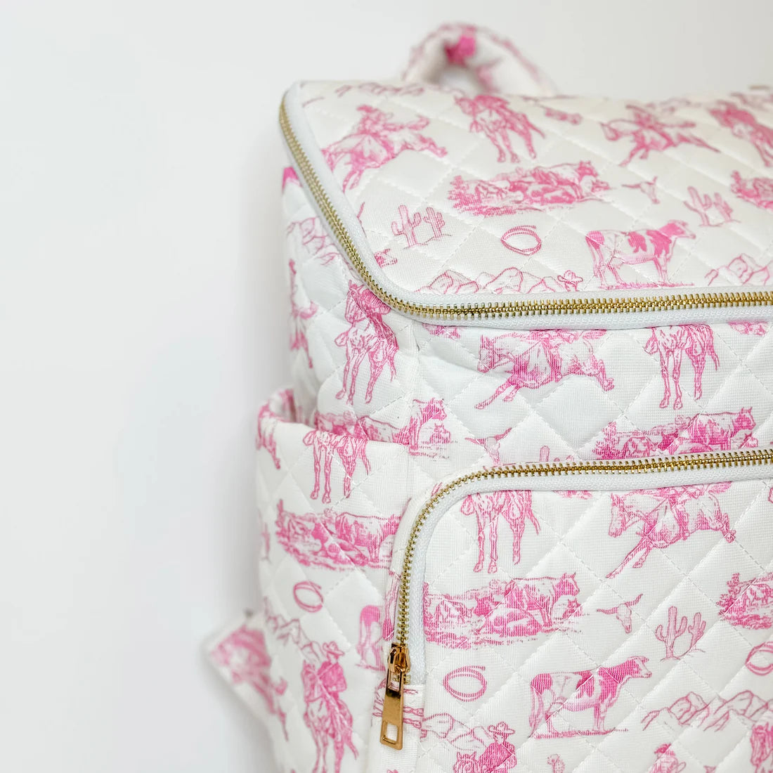 Cowgirl Toile Pattern Backpack