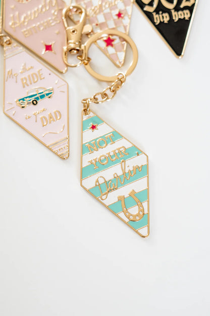 Not Your Darling Retro Motel Keychain