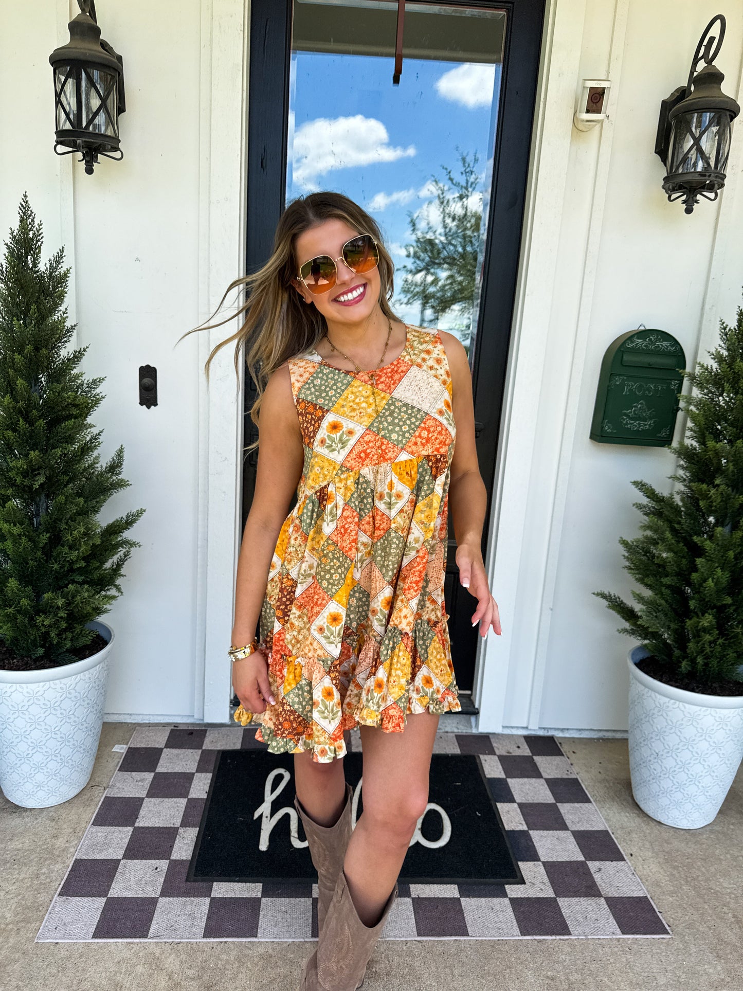 PREORDER - HARVEST & GINGHAM DRESS