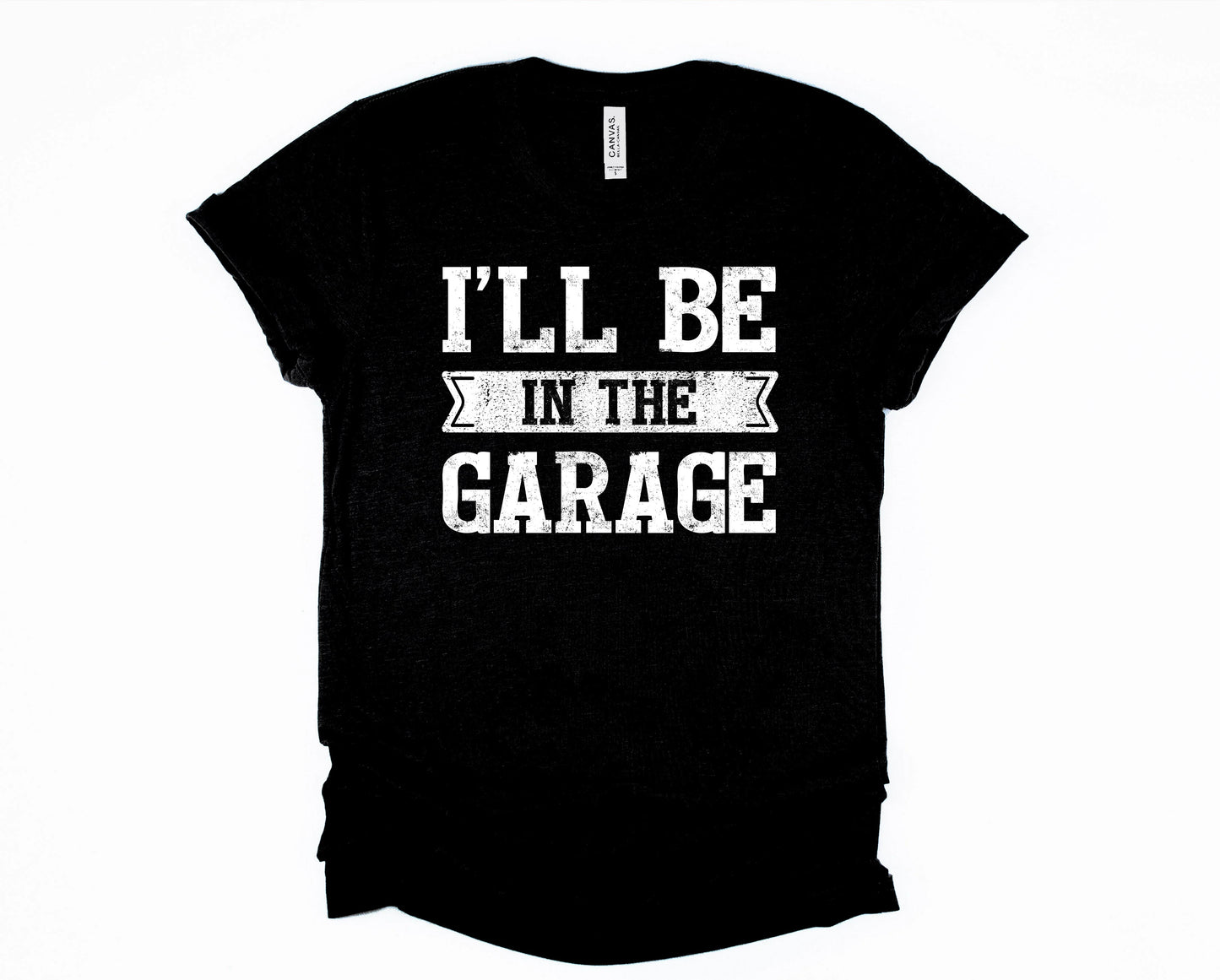 MADE TO ORDER I'll Be in the Garage Graphic Tee in Black
