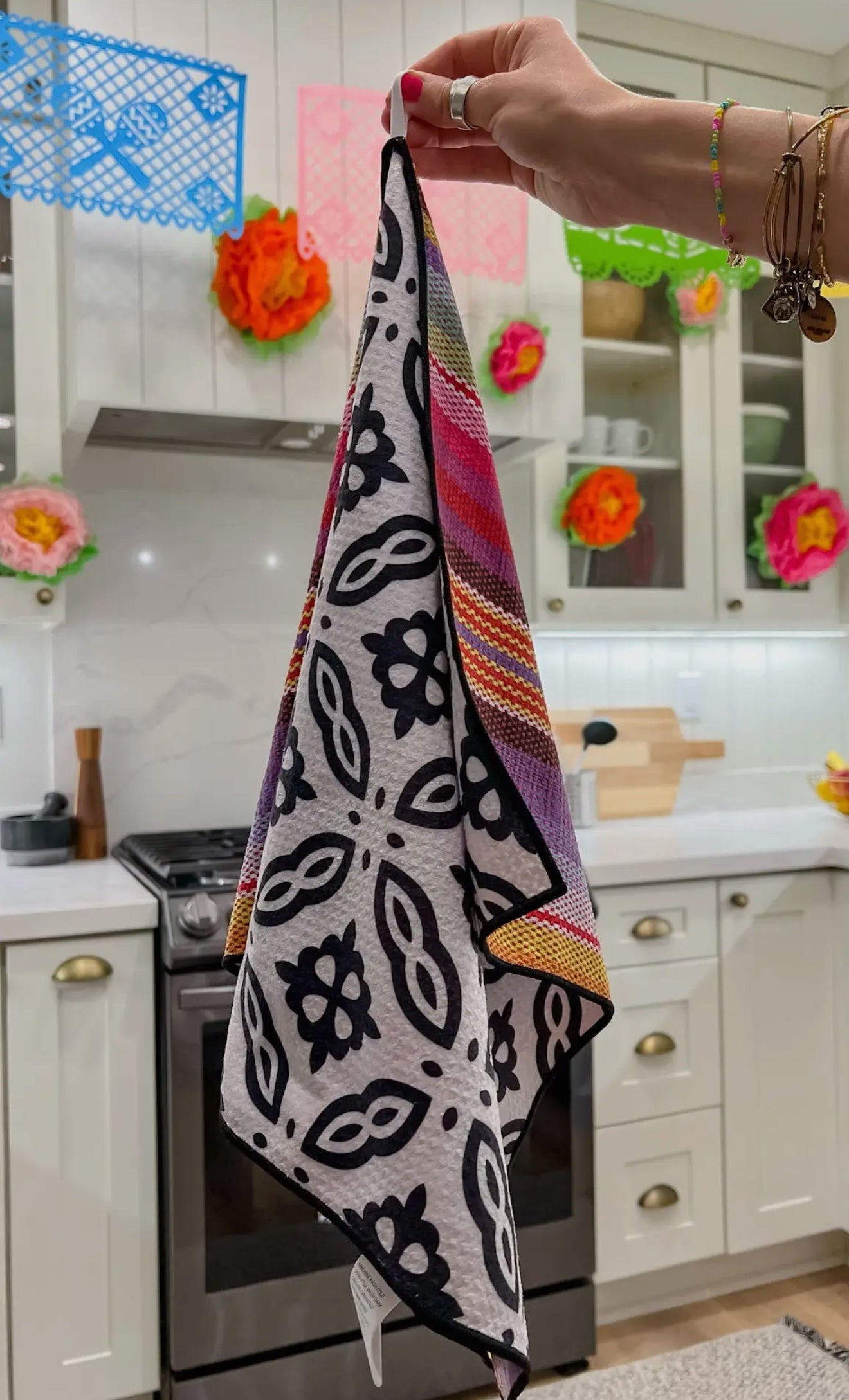 Sunset Serape Bloom Kitchen Towel