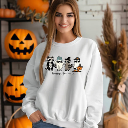 Raccoon Halloween Graphic Tee & Sweatshirt