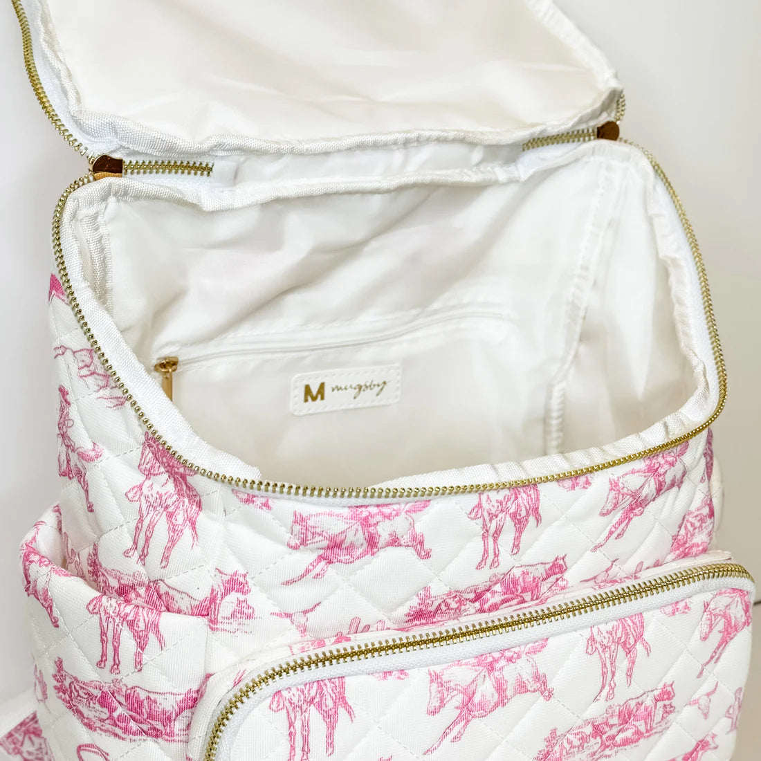 Cowgirl Toile Pattern Backpack