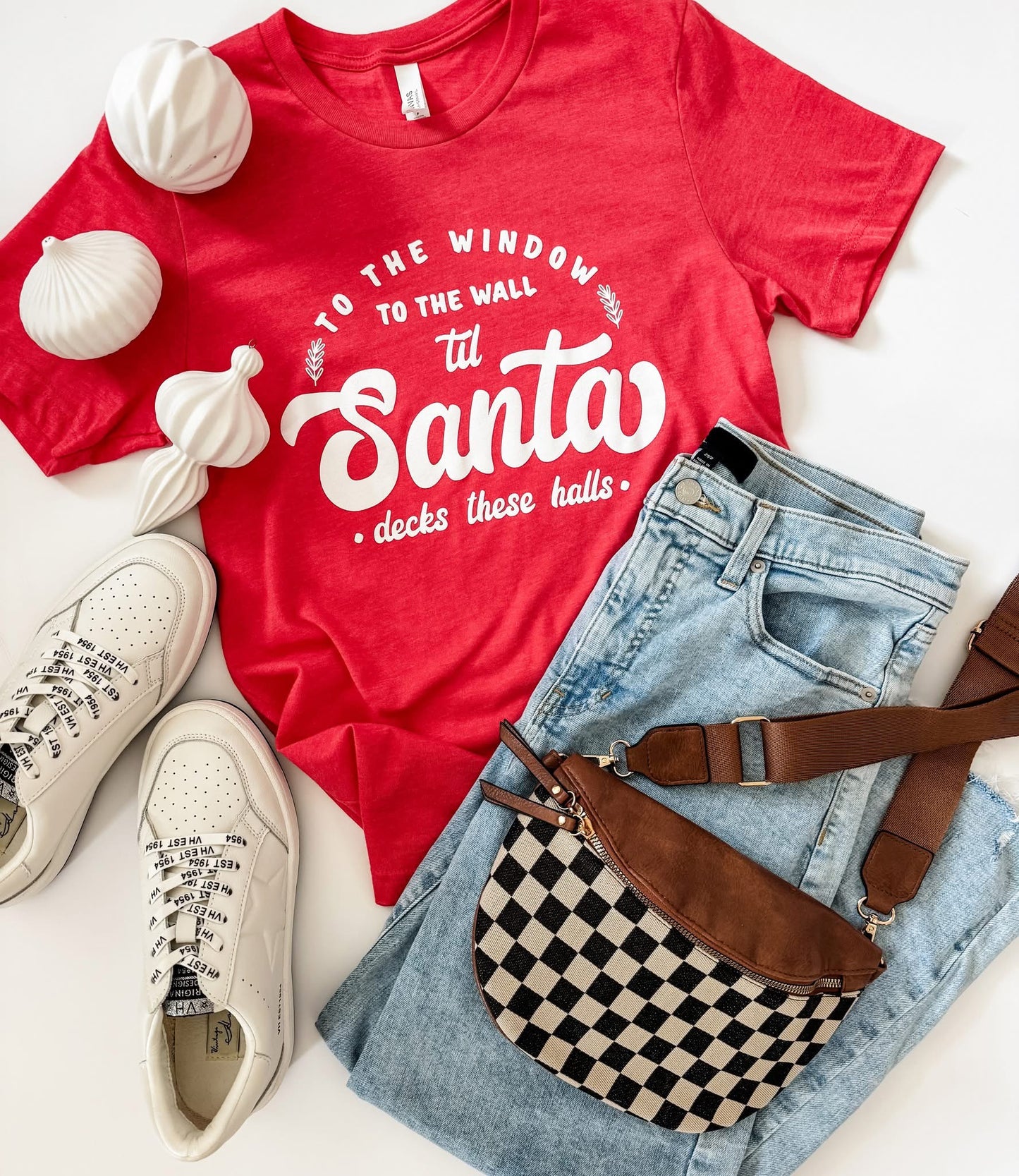 MADE TO ORDER: To the Window to the Wall Graphic Tee in red