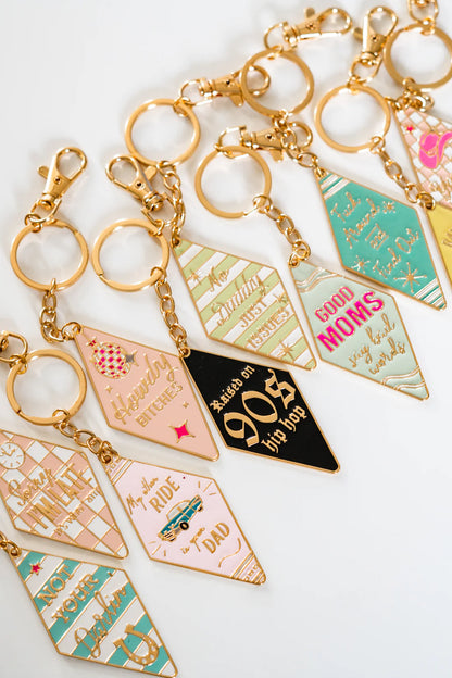 Howdy Bitches Retro Motel Keychain