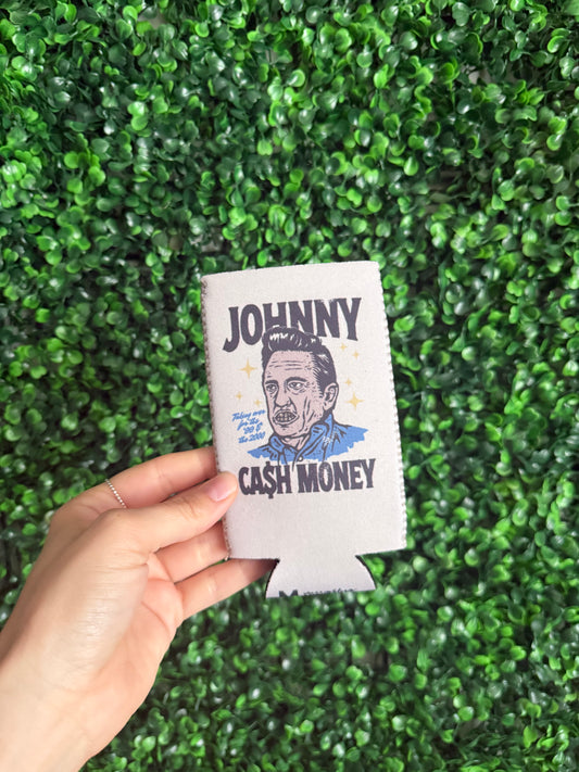 Johnny Cash Money Slim Can Cooler
