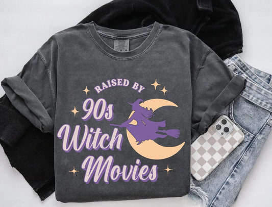 MADE TO ORDER: Raised by 90's Witch Movies Graphic Tee in pepper